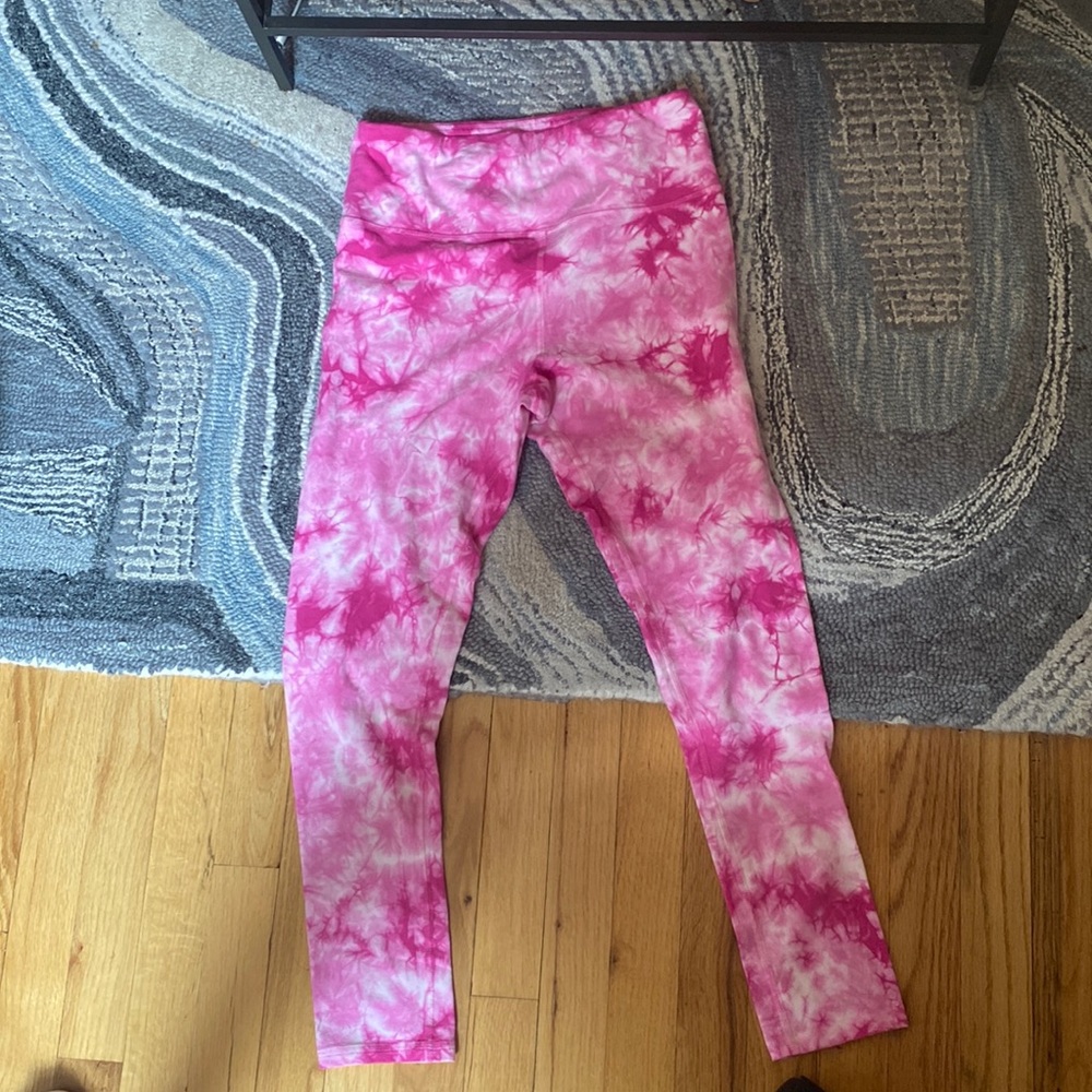 Champion Pink Tie Dye Leggings Perfect for Barbie Summer Sz M NWOT 🩷🩷🩷